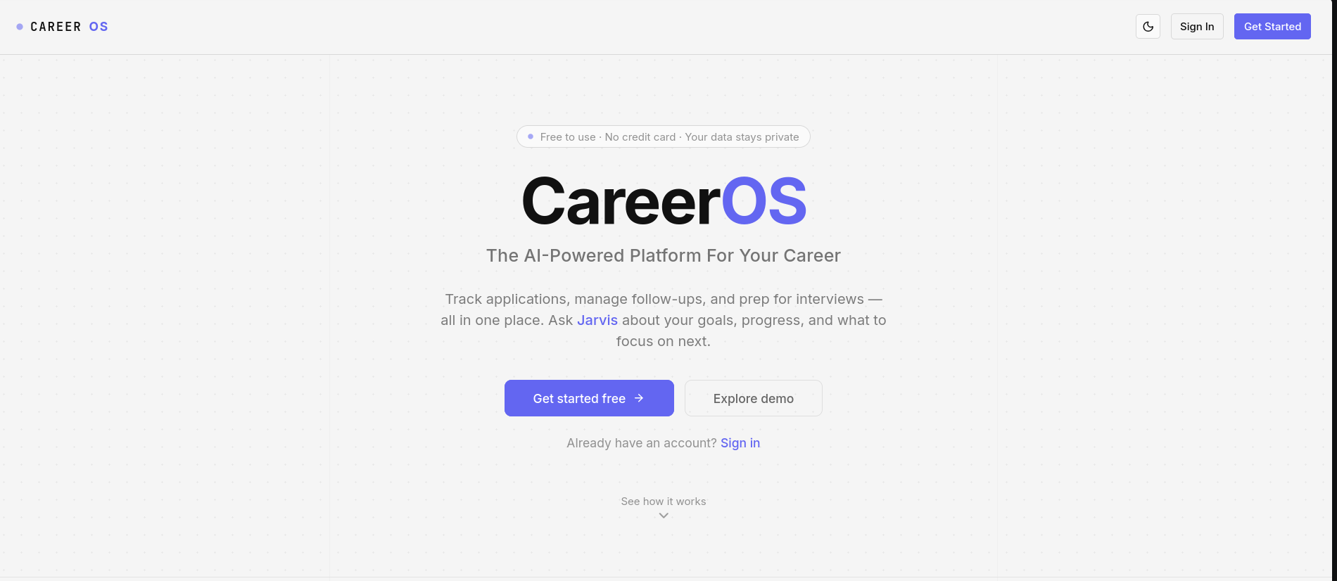 CareerOS screenshot